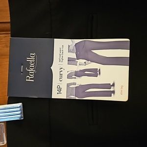 Raffaella Curvy Fit Black Dress Pant